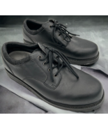 alpine design men&#39;s black leather work shoes bm8537 size 13 - $23.42