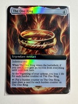 The One Ring - Foil Custom sticker on MTG bulk card. - £3.94 GBP