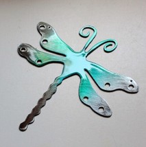 Dragonfly - Metal Wall Art - Teal Tainted 7&quot; x 6 3/4&quot; - £13.46 GBP