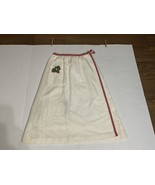 Vintage 60/70’s Century Wrap Around Skirt White Strawberries Embroidered... - $46.75