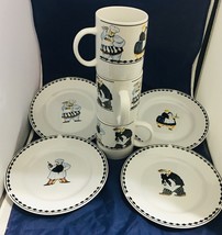 Table for Two by Oneida chafes &amp; waiters 4 salad/ dessert plate &amp; 3 mugs - $19.79