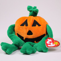 RARE TY Beanie Baby PUMKIN The PUMPKIN 1998 Halloween Retired PLUSH With... - $8.71