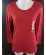 NOBO NO BOUNDARIES Red LAYERING Long Sleeve Tee Shirt Size XS - $6.93
