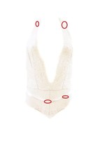 L&#39;AGENT BY AGENT PROVOCATEUR Womens Bodysuit Elegant Lace White Size S - $97.18
