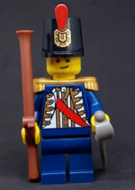 Lego Pirates Minifigure Blue Coat Royal Soldier Figure - £16.32 GBP