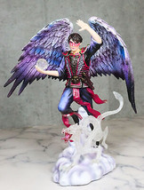 Air Elemental Magic Wizard Sorcerer Bending The Clouds W/ Acrylic Dragon Statue - £67.93 GBP