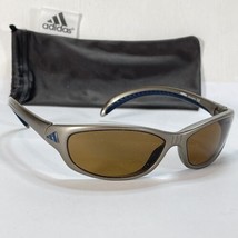 Adidas Epic Sport Sunglasses Polarized Gunmetal Silver A343 Silhouette Austria - £70.79 GBP