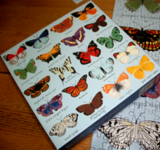 Jigsaw Puzzle 500 Pcs Butterflies Of North America With Identification Complete - £10.27 GBP