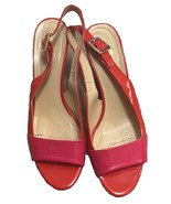 Kate Spade New York Block Heel Slingback Pumps Red Pink Patent Size 8.5 ... - €42,98 EUR