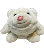 Vintage 1980 Plush White Realistic Polar Bear Stuffed Animal Soft Lovey 10&quot; - £10.38 GBP