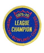 1975-76 League Champion Patch Vintage American Bowling Congress - £11.65 GBP