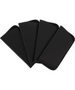 Faux Leather Soft Case, Eyeglass Slip Cases – 4 Pack, Black - $10.84