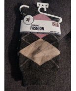 Women&#39;&#39;s Faded Glory Argyle Fashion Socks NWT - $8.12 CAD