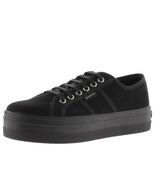 Victoria Women's Blucher Antelina Casual Lace Up Platform Sneaker Black ... - $108.89