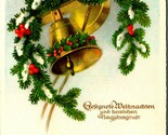 Gelegnere Weihnachten Happy Natale Tedesco Campane Corona Unp DB Cartoli... - $11.23