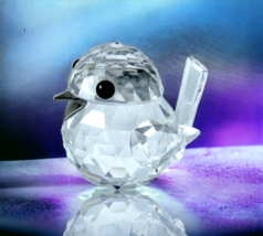 Vintage Swarovski Crystal Glass Miniature Chick Baby Bird Silver Beak Figurine - £31.65 GBP