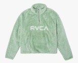 RVCA Women s Relaxed 1/4 Zip Fleece Color Pistachio Size XL NEW W TAG - $59.00