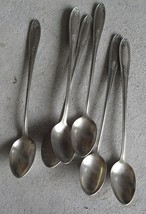 Lot of 6 Vintage Madison Silverplate Flatware Long Spoons Same Pattern LOOK - £14.80 GBP