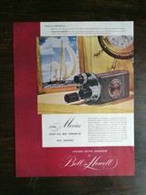 Vintage 1948 Bell &amp; Howell Filmo Auto Master Full Page Original Ad - $6.64