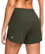 G Gradual Women&#39;s Running Shorts Mesh Liner Phone Pockets Olive Size XXS - €13,67 EUR
