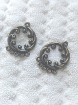 Chandelier Earring Findings Antiqued Bronze Link Pendants Connector Pend... - $3.70