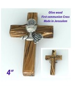 Olive wood first communion Cross gift  Jerusalem Cruz primera comunión 2... - $26.85 CAD