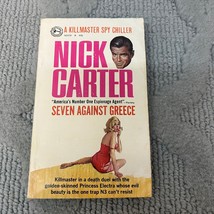 Seven Against Greece Espionage Thriller Paperback Book by Nick Carter Award 1967 - £9.53 GBP