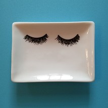 EYELASHES TRINKET SOAP JEWELRY DISH 5&quot; Wide By Sweet Water Decor NEW - $11.30