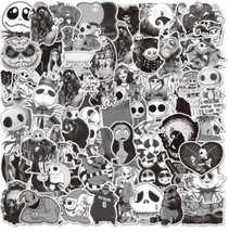 Disney Nightmare Before Christmas Stickers Black White Halloween Jack Sa... - $8.79