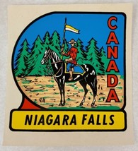 Niagara Falls, Canada Mountie Horse Vintage Water Transfer Car Decal Sou... - $19.60
