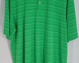 Champion DuoDry Lime Green with White Stripes Golf Polo Shirt Men’s Size... - $15.88