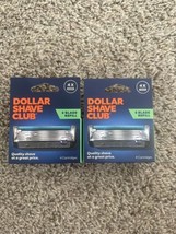 Lot of 2 Dollar Shave Club 6 Blade Razor Refill Cartridges 4ct Each 8 Total - $11.21