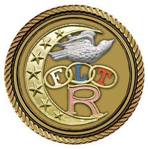 Odd Fellows Medallion for Box Cremation Urn/Flag Case - 3 Inch Diameter - $2,024.18 MXN