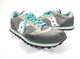 Saucony Womens Jazz Low Pro Grey/White Running Shoes Size 7.5  - £16.88 GBP