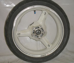 03 Suzuki GSXR 600 Rear Wheel - Damaged - w Good Tire Dunlop Sportmax 180 - $92.88