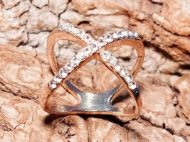 Youth and Beauty Amulet Ring, X shape Ring, Love and Feminine Energy Tal... - $138.00