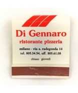 Di Gennaro Ristorante Pizzeria Vintage Matches Matchbook Restaurant Pizz... - $10.95