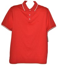 Michael Kors  Red White Logo Men&#39;s Polo Shirt Cotton Size L - $46.41