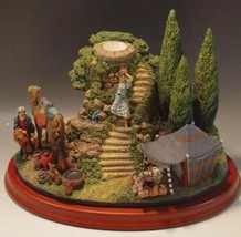 Danbury Mint The Wise Men&#39;s Camp Diorama The Three Kings Scene Candle Holder - £38.16 GBP