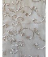Set Of 2 NEW Peri Ascot Lalique Valance Ivory 42&quot; x 24&quot; Tassel - €51,60 EUR