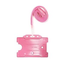 Customcard Safety Breakaway Lanyard with Open face ID Card Holder - Pink  - $155.66 MXN