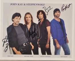 Steppenwolf Signed Photo x4 - John Kay, Michael Wilk, Ron Hurst, Danny Johnson - £196.74 GBP