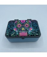 Smokezilla Lidded Box Skull Glass And Ceramic 4.5”x 2.5” - £19.00 GBP