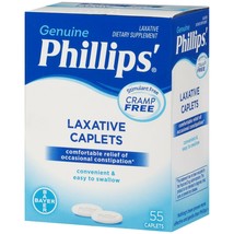 Phillips&#39; Laxative Dietary Supplement Caplets, 55 Count.. - £14.23 GBP