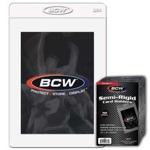 1 pack of 50 BCW 3 ³⁄₁₆&quot; x 4 ¼&quot; Semi-Rigid #1 Card Holders - $12.73