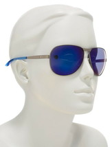 Puma Aviator Sunglasses 63-13-135 Blue Lens Grey Frame $109 100% UV Pro ... - $74.89