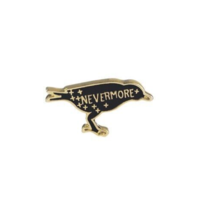 Edgar Allan Poe Pin Edgar Allan Poe Nevermore Gothic Raven Lapel Pin Pinbacks - £3.02 GBP