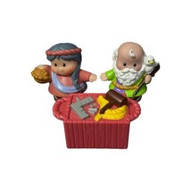 2002 Fisher Price Little People Figures Noah &amp; WIfe Naomi Ark Workbench ... - £6.28 GBP