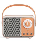 Retro Bluetooth Speaker, Vintage Decor, Portable Small Wireless Radio, O... - $57.34 CAD