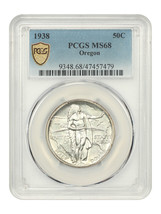 1938 50C Oregon PCGS MS68 - £8,591.55 GBP